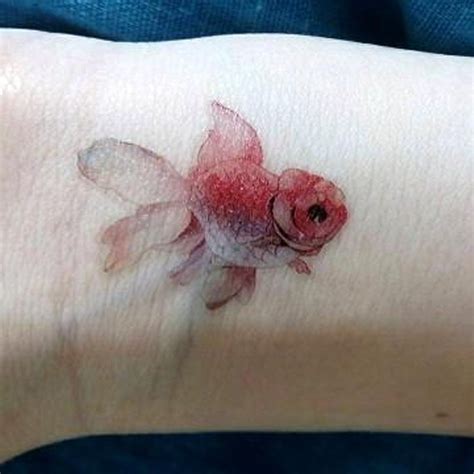 Blurb Watercolor Gold Fish Temporary Tattoo – MyBodiArt