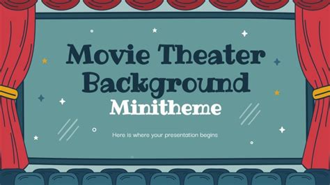 Movie Theater Background Minitheme