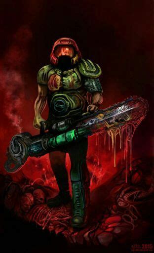 Awesome Doom Marine, "DoomGuy", Artwork | Horror Amino