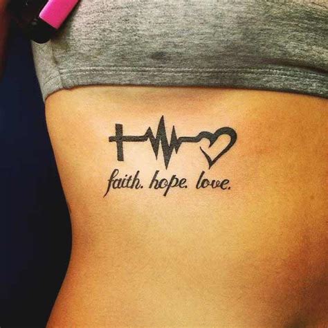 45 Perfectly Cute Faith Hope Love Tattoos And Designs With Best Placement