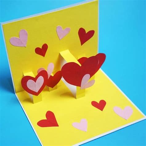 21d Heart Pop Up Card Template Pdf