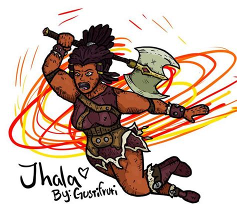 Jhala in action (Art) : r/Brawlhalla