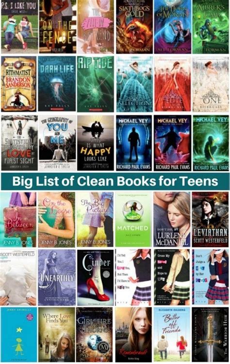 Big list of Clean books for teenagers | Books for teens, Clean book ...