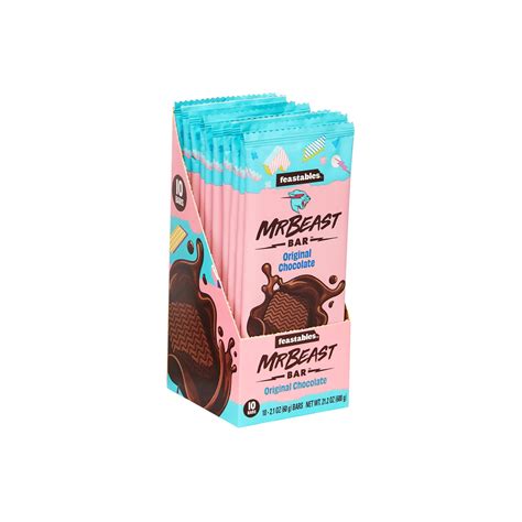 Buy Feastables MrBeast Original Chocolate Bars - Made with Cocoa. Based ...