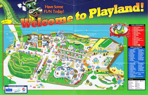 Playland Park - 2009 Park Map