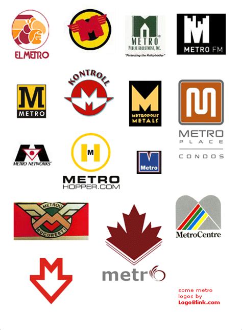 170 Metro Logos of the World : a must SET - Logoblink.com