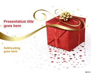 Christmas Gift PowerPoint Template