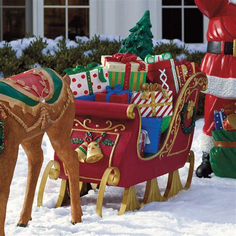 Fiber-optic Sleigh - Frontgate - Outdoor Christmas Decorations ...