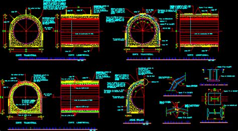 Tunnel Section In DWG (152.94 KB) | CAD library