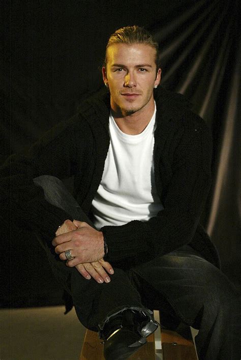 Real Madrid's David Beckham portrait on December 1, 2003 in Madrid ...