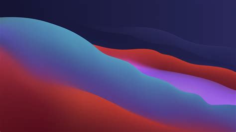 macOS Big Sur Wallpaper 4K, Apple, Layers, Fluidic, Colorful