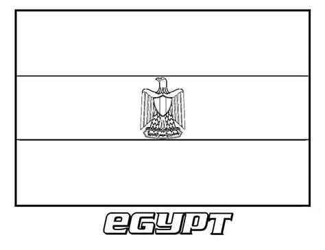 Flag of Egypt Coloring Page - Free Printable Coloring Pages for Kids