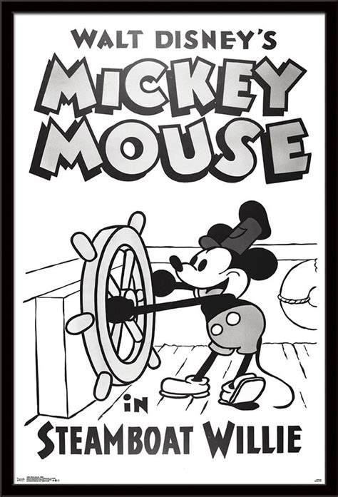 Disney Mickey Mouse - Steamboat Willie Wall Poster, 22.375" x 34 ...