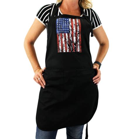 Rugged Amercian Flag cotton apron. | Black cotton, Cotton apron ...