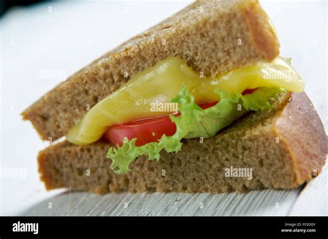 Cheese and tomato sandwich Stock Photo - Alamy