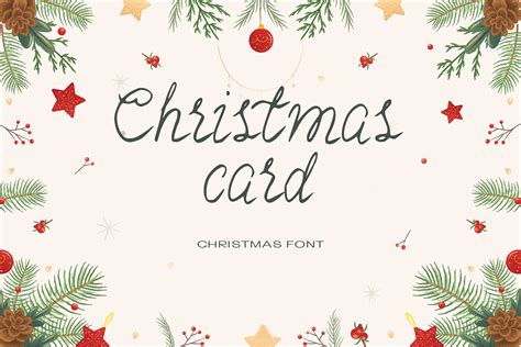 Christmas Card Font by dmytroyarish · Creative Fabrica