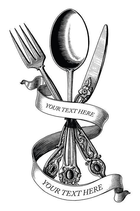 spoon and fork clipart #393436 at Graphics Factory. - Clip Art Library