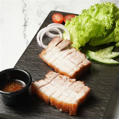 Roast Pork Belly - Bluemist Cafe & Bistro