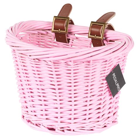 PEDALPRO CHILDRENS WICKER Bicycle Shopping Basket For Kids Boys Girls ...