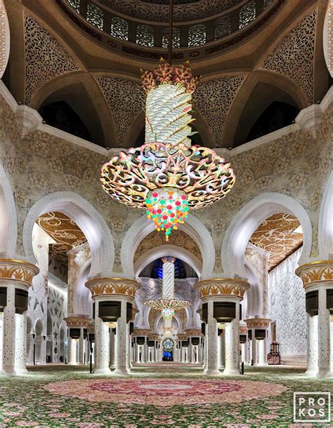 Sheikh Zayed Grand Mosque Interior - Abu Dhabi Photography - PROKOS