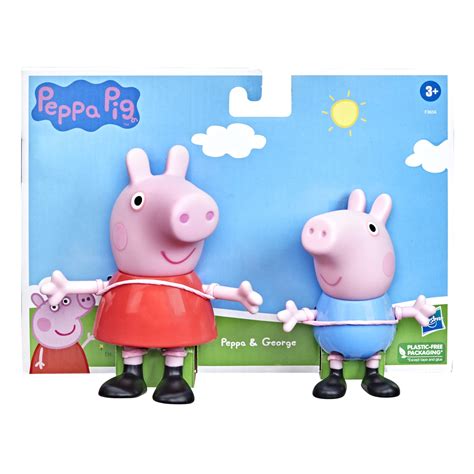 Buy Peppa Pig Peppa and George Preschool Figure Set Toy, Large-Scale ...