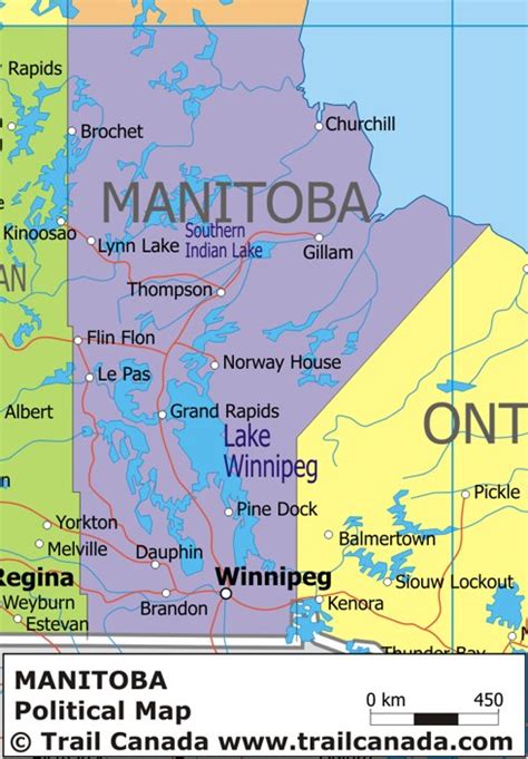 Map of Canada Regional City in the Wolrd: Manitoba Map Regional ...