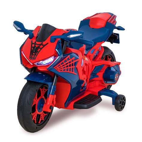 Marvel Spider-Man Electric Motorcycle Ride-On, Blue Huffy, 48% OFF