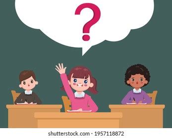 Student Kids Learning Ask Classroom Stock Vector (Royalty Free ...