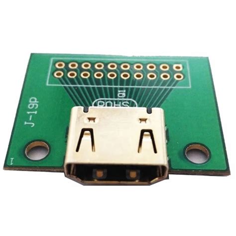 HDMI Female Connector Breakout Board - 2.54mm Pitch Breakout Header Buy ...