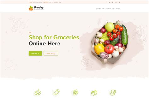 Grocery Store Website Template