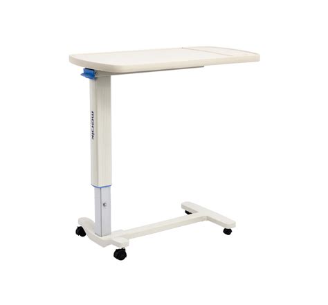 OasisSpace Overbed Table, Hospital Bed Table With Holder, Adjustable ...