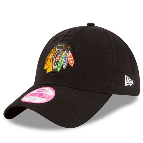 New Era Chicago Blackhawks Women's Black Team Glisten 9TWENTY ...