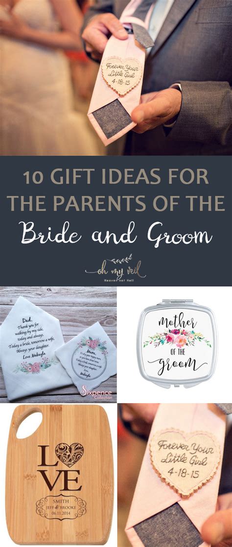 10 Gift Ideas For The Parents Of The Bride And Groom ~ Oh My Veil