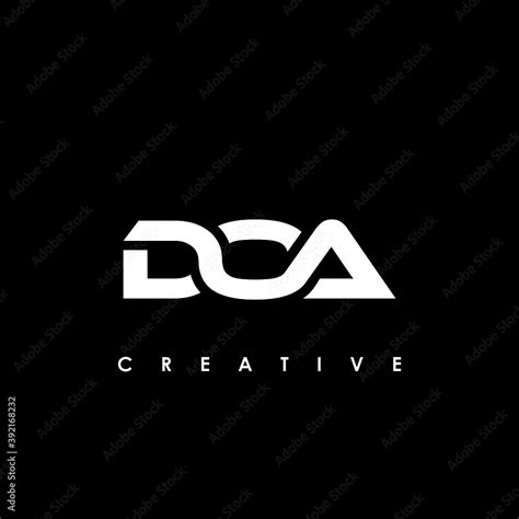 DOA Letter Initial Logo Design Template Vector Illustration Stock ...