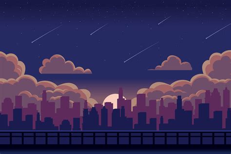 anime city night background 10823943 Vector Art at Vecteezy