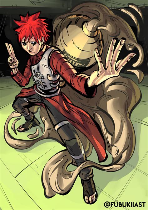 ArtStation - Gaara of Naruto Fanart