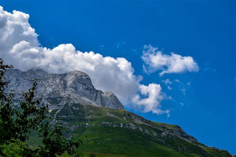 A view of the Gran Sasso mountain chain located in the national park ...