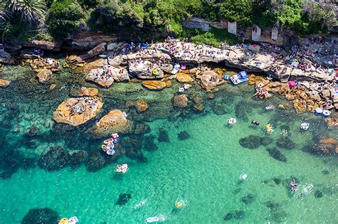 Gordons Bay Aerial Photos - Close Up - Summer Australia Day 2019