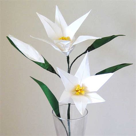 How To Make A Paper Lily Flower Origami | Best Flower Site