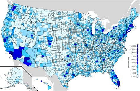 Us Population Density Map 2024 - Faina Rochette