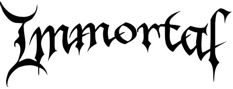 Metal band logos, Immortal, Metal