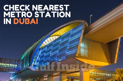 Metro Station Near Me - Nearest Metro Station In Dubai With Map ...