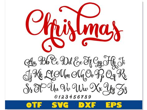 Christmas Font Tails OTF, Christmas Font svg Cricut, Christm - Inspire ...