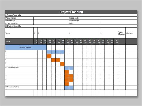 How To Make Project Plan With Excel - Design Talk