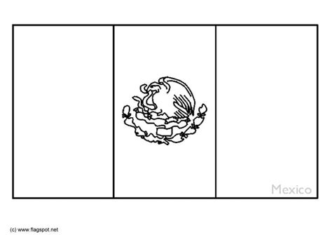 Coloring Page flag Mexico - Free printables - Img 6337