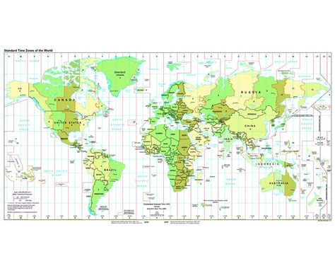 Russia time zones map - europeansalo