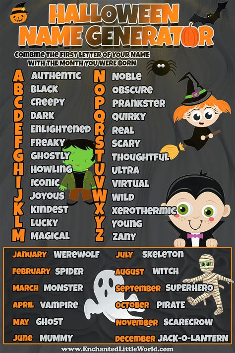 Celebrate spooky season with this original name generator to find your ...