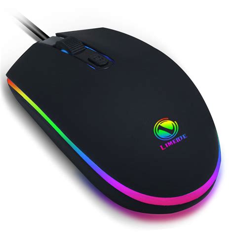 Gaming Mouse Wired, EEEkit RGB Backlit 2400DPI Adjustable, Comfortable ...