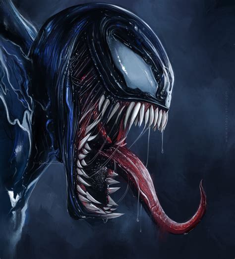 Venom Digital painting on Behance