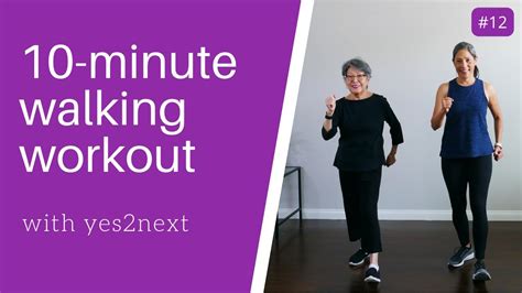 10-minute Indoor Walking Workout for Seniors, Beginner Exercisers ...